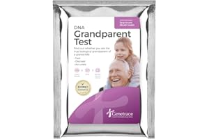 Genetrace DNA Grandparent Test - Lab Fees & Shipping Included - Home DNA Test Kit for Grandparent and Child - Results in 1-2 Days