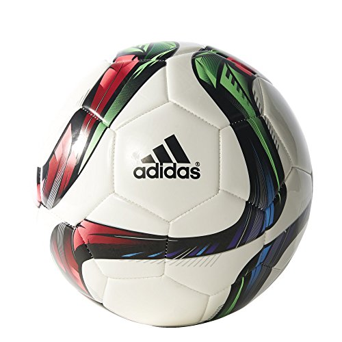 Adidas Performance Conext15 Glider Soccer Ball, White/Night Flash Purple /Flash Green, Size 5 (888169741695)