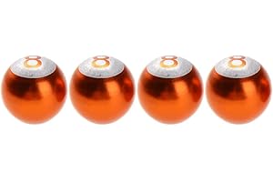 4Pcs Aluminum Pool Ball Car Truck Wheel Tire Valve Stem Caps Covers Orange Professional Process