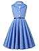 GRACE KARIN Polk Dot Girl Sleeveless Vintage Print Casual Dresses 11yrs CL9000-4