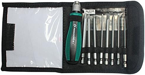 ACE Bilon Ratcheting Multi-bit Screwdriver Set with Bits 10-in-1 Patented Quick-Load Mechanism