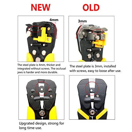 VANTRONIK Wire Stripper Crimper Cutter Self-Adjusting for wires from 10 AWG to 24 AWG 3 in 1