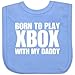 BabyPrem Baby Born to play XBox with my Daddy Cotton One size Velcro Baby Bib