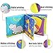 TOP BRIGHT Soft Cloth Books for Babies First Year, Baby Toys 6 to 12 Months Girls and Boys, Crinkly Cloth Book Bath Toys(Pack of 6)