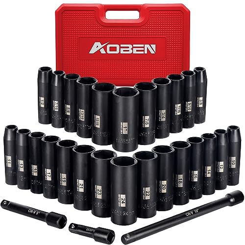 AOBEN 1/2-Inch Drive Impact Socket Set