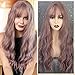 HAIRCUBE Long Ombre Purple Curly Wigs