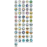 US Statehood Quarters COLORIZED Legal Tender 56-Coin Complete Set w/Capsules by Merrick Mint