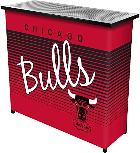 NBA Chicago Bulls Portable Bar with Case, One Size, Black