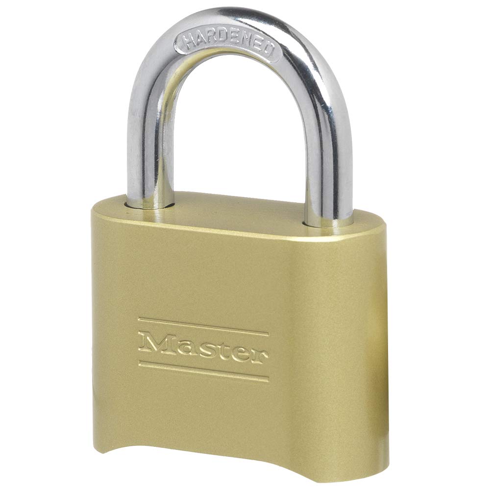Master Lock 175 Set Your Own Combination Padlock, Brass Finish