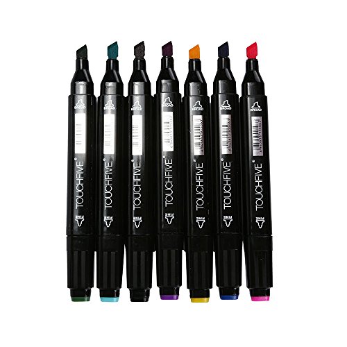Alimao Touchfive 30Colors 2019 New Pen Marker Set Dual Fashion Boutique Head Sketch Markers Brush Pen Special sale Black - Thumbnail 6