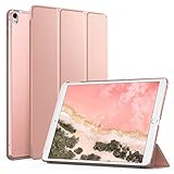 MoKo Case for iPad Pro 12.9 - Slim Lightweight Smart Shell Stand Cover with Translucent Frosted Back Protector for Apple New iPad Pro 12.9 Inch 2017 & 2015 Tablet, Rose GOLD (with Auto Wake / Sleep)