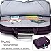 BRINCH(TM) 17.3 inch New Soft Nylon Waterproof Laptop Computer Case Cover Sleeve Shoulder Strap Bag with Side Pockets Handles and Detachable for Laptop/Notebook/Netbook/Chromebook,Colour Purple