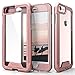 iPhone 8 Case / iPhone 7 Case, Zizo [ION Series] with FREE [iPhone 8 Screen Protector] Transparent Clear [Military Grade Drop Tested] Rose Gold/Clear