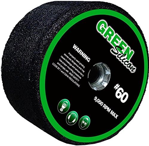 Grinding Stone - Carbide Abrasive Buffing Wheel - Arbor 5/8"-11 - for Shaping Terrazo, Marble, Travertine, Granite (4 Inch - Grit 120)