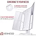 Lighted Makeup Mirror with 22 LEDs - Vanity Mirror with Lights - 10X/3X/2X Magnification and Touch Screen - 180 Degree Rotation - Cosmetic Make Up Trifold Table Light Up Mirrors for Travel (White)