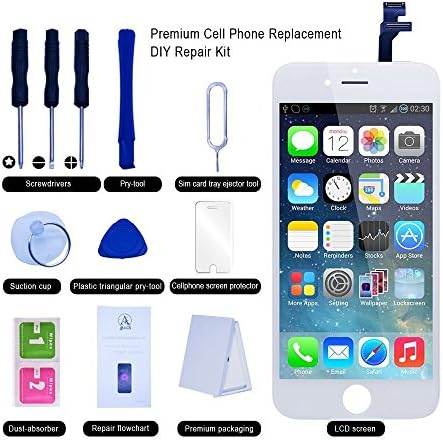 LCD Display Touch Screen Digitizer Assembly Replacement for iPhone 6, 4.7 inch (White)