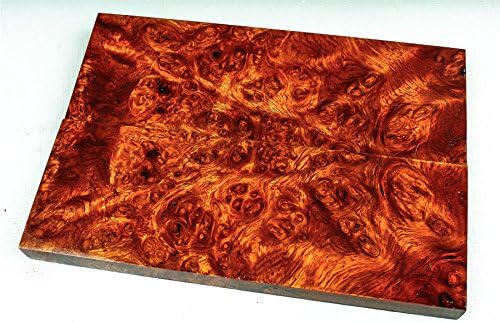 Stabilized Amboyna Burl Exotic Wood Knife Scales 1911 Grips SCL5161