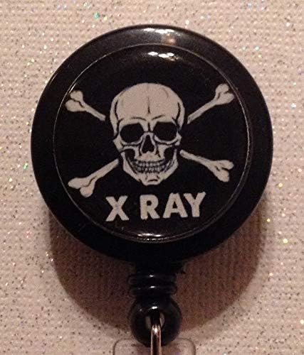 X-ray Tech Badge Reel Id Holder Lanyard Alligator Clip Swivel Hospital Handmade New