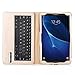 IVSO Samsung Galaxy Tab A 10.1 Keyboard case - Ultra-Thin PU Leather DETACHABLE Bluetooth Keyboard Stand Case / Cover for Samsung Galaxy Tab A SM-T580N/T585N 10.1-inch 2016 Tablet(Gold)