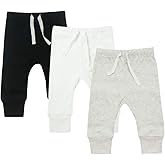 HonesBorn AIUI-HARNSBORN Baby Unisex 3-Pack Flexy Pants and Leggings