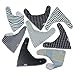 Enovoe Baby Bandana Bibs for Boys & Girls - 8 Pack - Includes Free Bonus Beanie - Newborn and Infant Unisex Cotton Drool Bibs with Snaps - Baby Shower Gifts