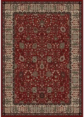 Oriental Classics Vase Red Rug Rug Size: 5'3" x 7'7"