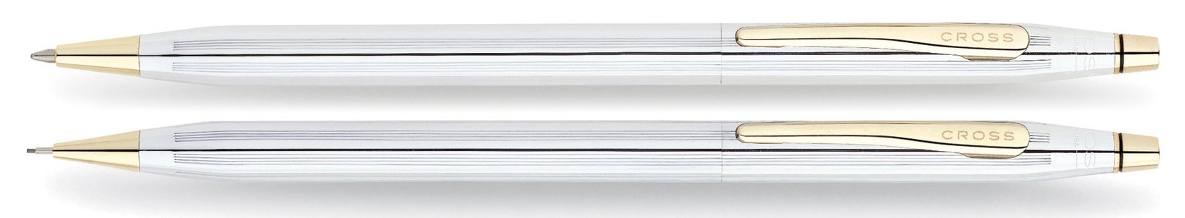 Cross Classic Century Refillable Pen & Pencil Gift Set Presented in a Luxury Gift Box - Medium Point, Black Ink, Medalist