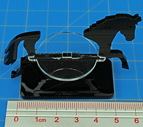 Warhorse, Character Mount Marker, Black, 25x50mm Base (1)