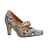 Riverberry Women's Mila Chunky Mid Heel Mary Jane Pumps