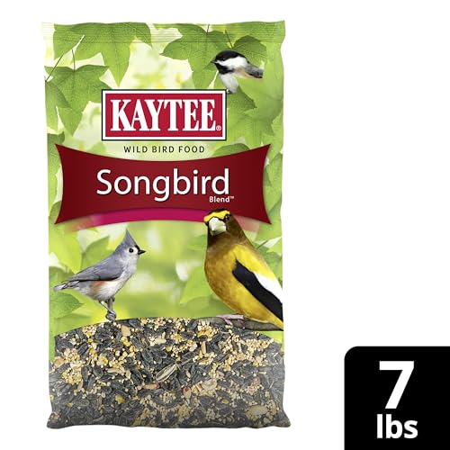 KAYTEE SONGBIRD WILD BIRD SEED FOOD, BLENDED FOR GROSBEAKS, CHICKADEES, TITMICE, CARDINALS, NUTHATCHES & MORE, 7 POUNDS