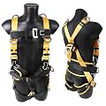 X XBEN Safety Belt, With Hip Pad and D Rings, Personal Work Body Fall Protection Belt Safety Harness