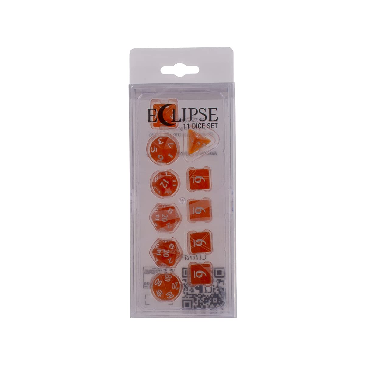 Ultra Pro - Eclipse 11 Dice Set - Pumpkin Orange