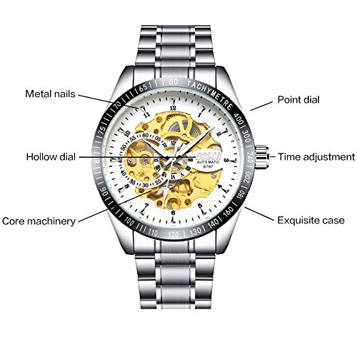 spyn automatic mechanical luxury men's watch