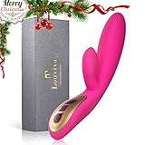 Vibrator, Louviva G-Spot Vibrator for Women Vagina and Clitoris Stimulation Dual Motors, USB rechargeable, 100% Waterproof, 7 Frequency [Super Quiet]