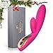 Vibrator, Louviva G-Spot Vibrator for Women Vagina and Clitoris Stimulation Dual Motors, USB rechargeable, 100% Waterproof, 7 Frequency [Super Quiet]