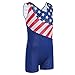 BAOHULU Girls Leotards for Gymnastics with Shorts Tank Biketards Sparkle Painted Athletic Clothes