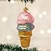Old World Christmas 32194 Ornaments: Ice Cream Lover Gifts Glass Blown Ornaments for Christmas Tree, Double Dip