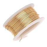 Artistic Wire, 22 Gauge 8 Yards/Pkg, Natural Non-Tarnish Brass
