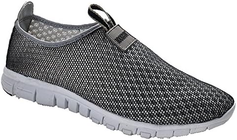 Breathable Running Sport Tennis Shoes,Beach Aqua, Outdoor,Athletic,Rainy,Skiing,Yoga,Exercise,Slip on Water,Car Shoes Women GreyBlack 7.5 B(M)US/EU38/