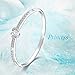 Menton Ezil Women Elegant Jewelry Princess Silver Plated Bangle Bracelets For Women