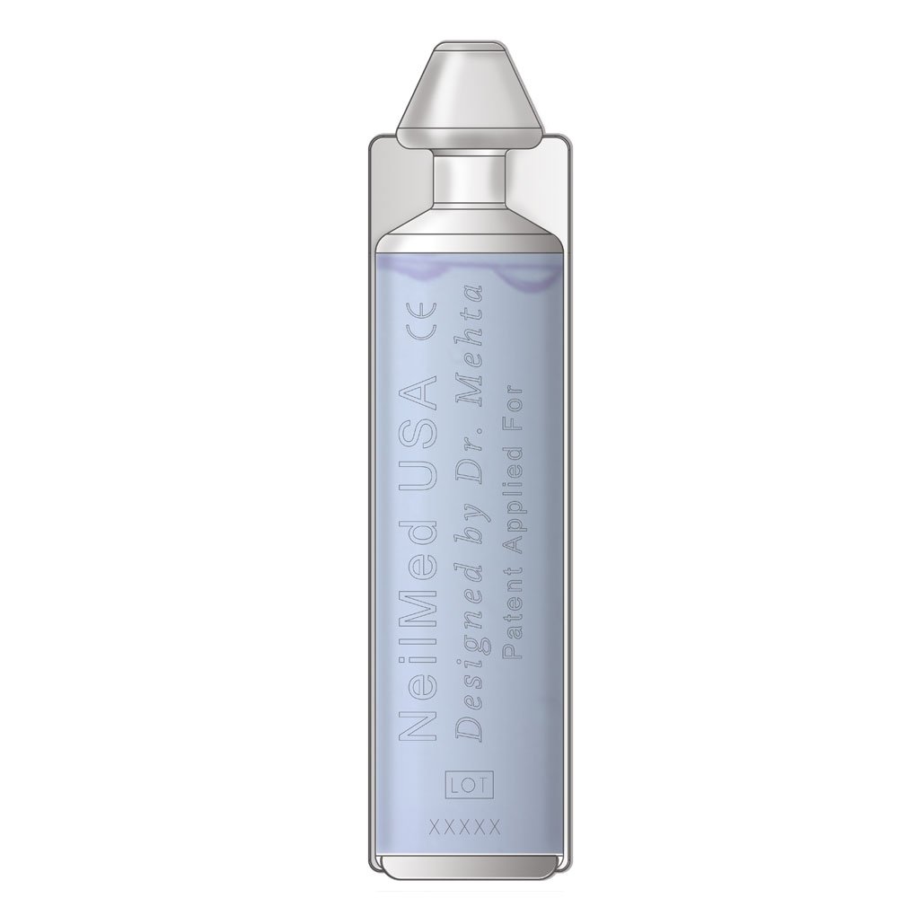 Neil Med NASA Drops Saline Vials, 15 Single-Use Ampoules, 0.5 Fl Oz