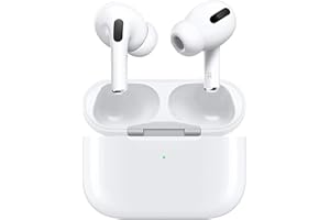 AMBORE [Apple MFi Certified] AirPods Pro Wireless Earbuds Bluetooth in Ear Light-Weight Headphones Built-in Microphone, with Touch Control, Noise Cancelling, Charging case