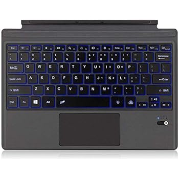 Animuss 7 Color Backlit Wireless Bluetooth Keyboard Cover For Microsoft Surface Pro 7pro 6 Pro 5 Pro 4 Pro 3ultra Slim Backlight Keyboard With