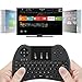 ( 2017 Latest Model ) EMISH Mini Wireless Keyboard, Rechargeable Lithium Battery Touchpad Mouse for PC, Xbox 360, Android TV Box, Computer, Laptop, Black