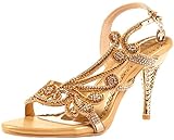 Littleboutique Crystal Studs Sandal Heels Summer Shoes Evening Sandals Wedding Dress Strappy Shoes
