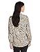 Calvin Klein Women's Print Crew-Neck Roll-Sleeve Top