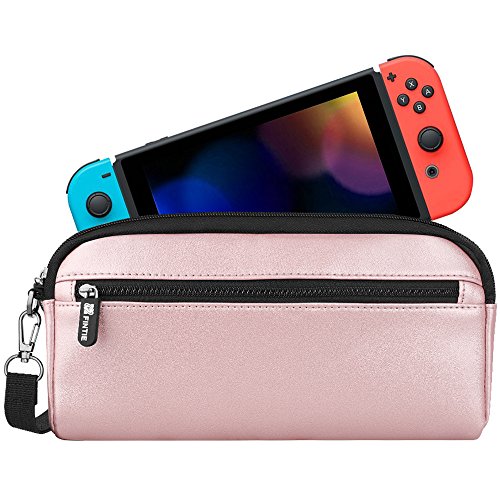 Fintie Carrying Case for Nintendo Switch, Protective Sleeve Pouch Bag with Side Pocket
