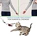 Pawaboo Feather Teaser Cat Toy - Interactive Wand with Extra Long 34.5