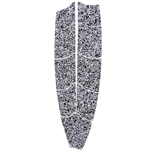 surfboard Traction Pad Full Deck Grip Foot Pad, Set of 9 Pcs Kitesurf Kiteboard Black+White
