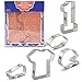 Football Cookie Cutters - 5 Piece Boxed Set - T-Shirt, Football, Football Helmet, Large #1, Megaphone - Ann Clark - US Tin Plated Steel